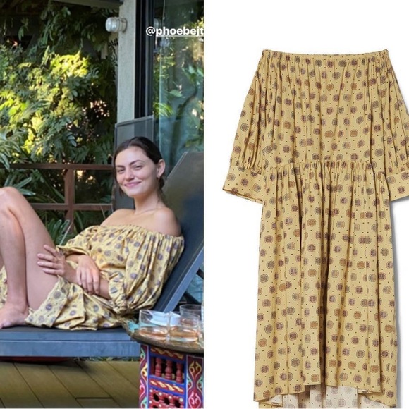 Toteme cotton print midi dress - Picture 10 of 11